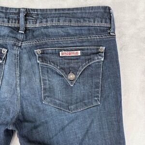 Hudson Jeans Womens 30 (31x31) Skinny Flap Pocket Dark Wash‎ Made USA W422DHK